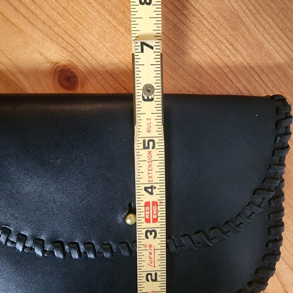 Madewell Belt Bag Fanny Pack Womens Small Black Leather Whipstitch Adjustable - Picture 7 of 8